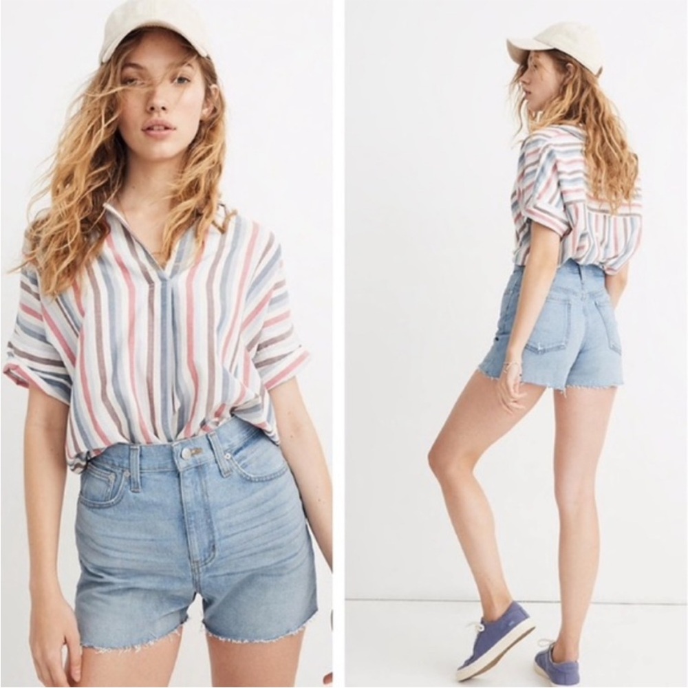 Madewell The Perfect Jean Short Cut Off Denim Shorts size 26 new